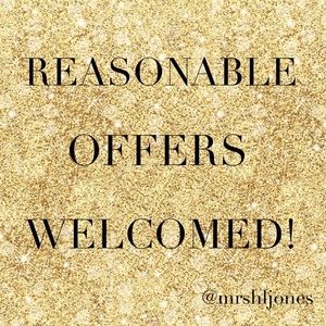 Reasonable offers accepted 💫